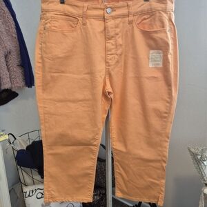St. John's Bay Vibrant Orange Capri Pants